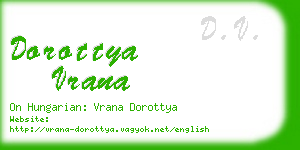 dorottya vrana business card